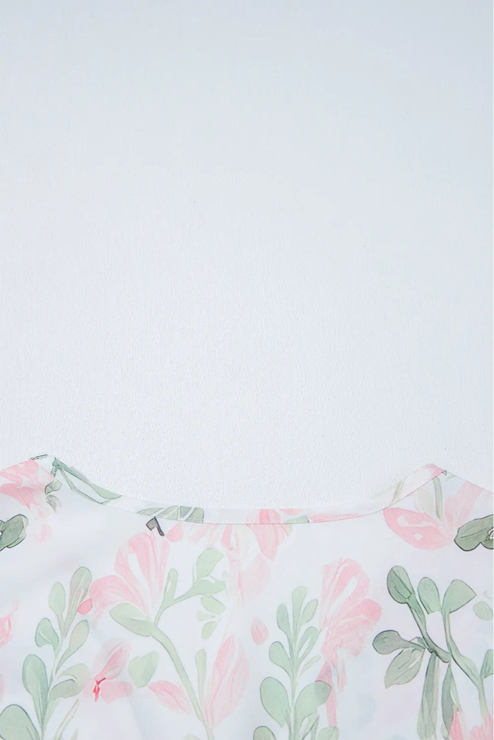 Tied Printed Short Sleeve Blouse - Tigbul's Variety Fashion Shop