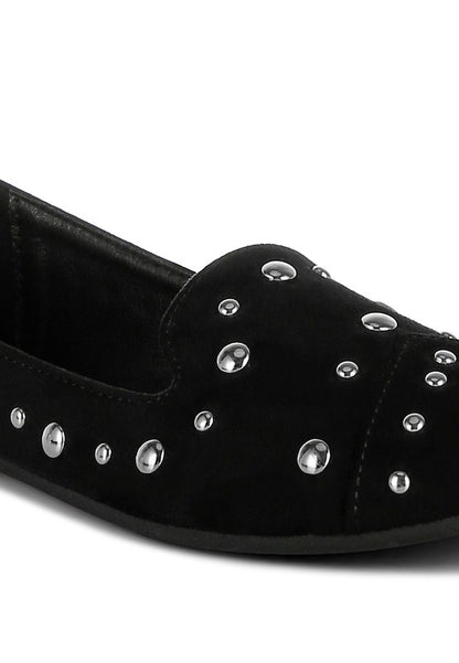 Olesia Stud Emebllished Ballet Flats - Tigbul's Variety Fashion Shop