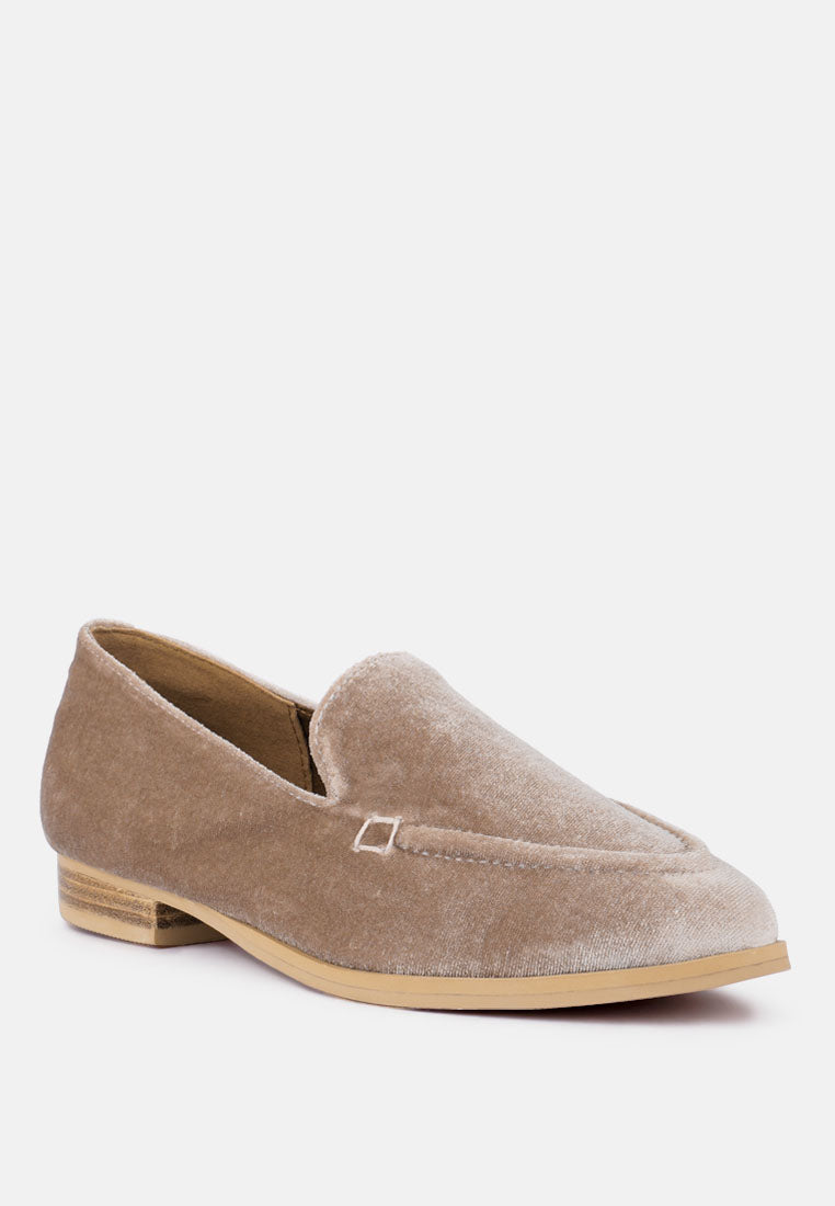 Luxe-Lap Velvet Handcrafted Loafers - Tigbul's Variety Fashion Shop