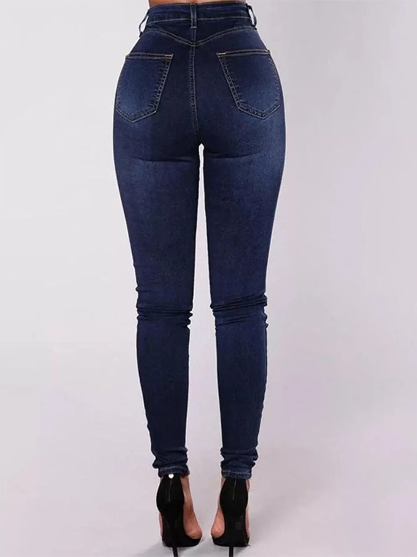Full Size High-Waisted Double-Breasted Skinny Jeans Plus Size - Tigbul's Variety Fashion Shop