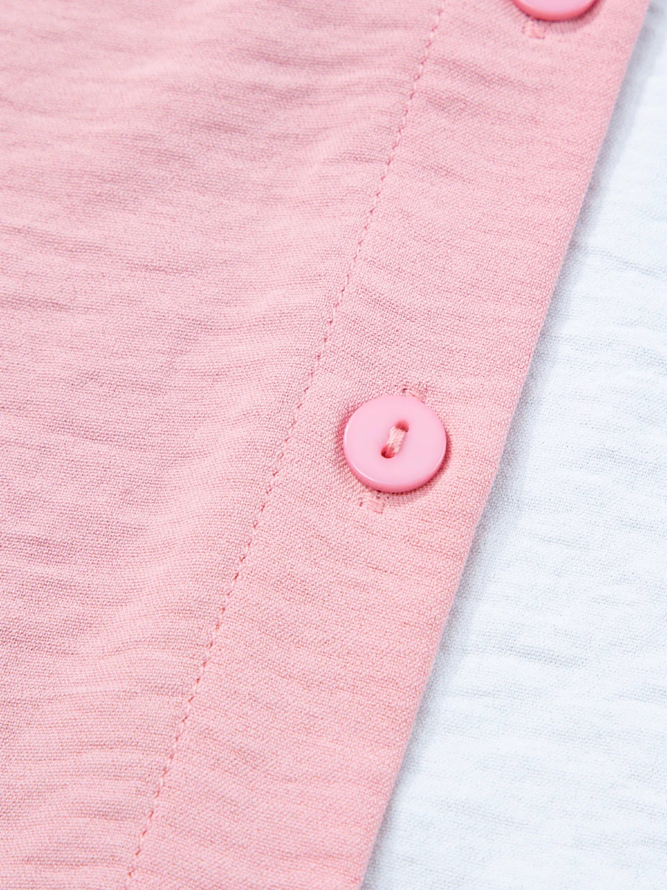 Color Block Oversized Button-Up Shirt with Chest Pocket - Tigbul's Variety Fashion Shop