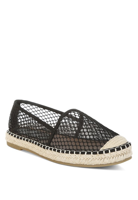 Manara Mesh Espadrille Loafers - Tigbul's Variety Fashion Shop