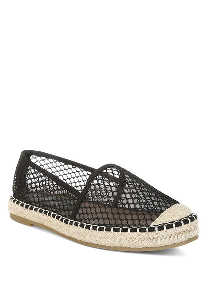 Manara Mesh Espadrille Loafers - Tigbul's Variety Fashion Shop