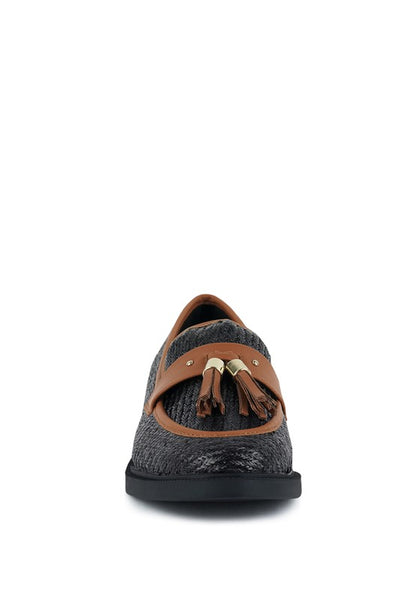 Foxford Tassle Detail Raffia Loafers - Tigbuls Variety Fashion