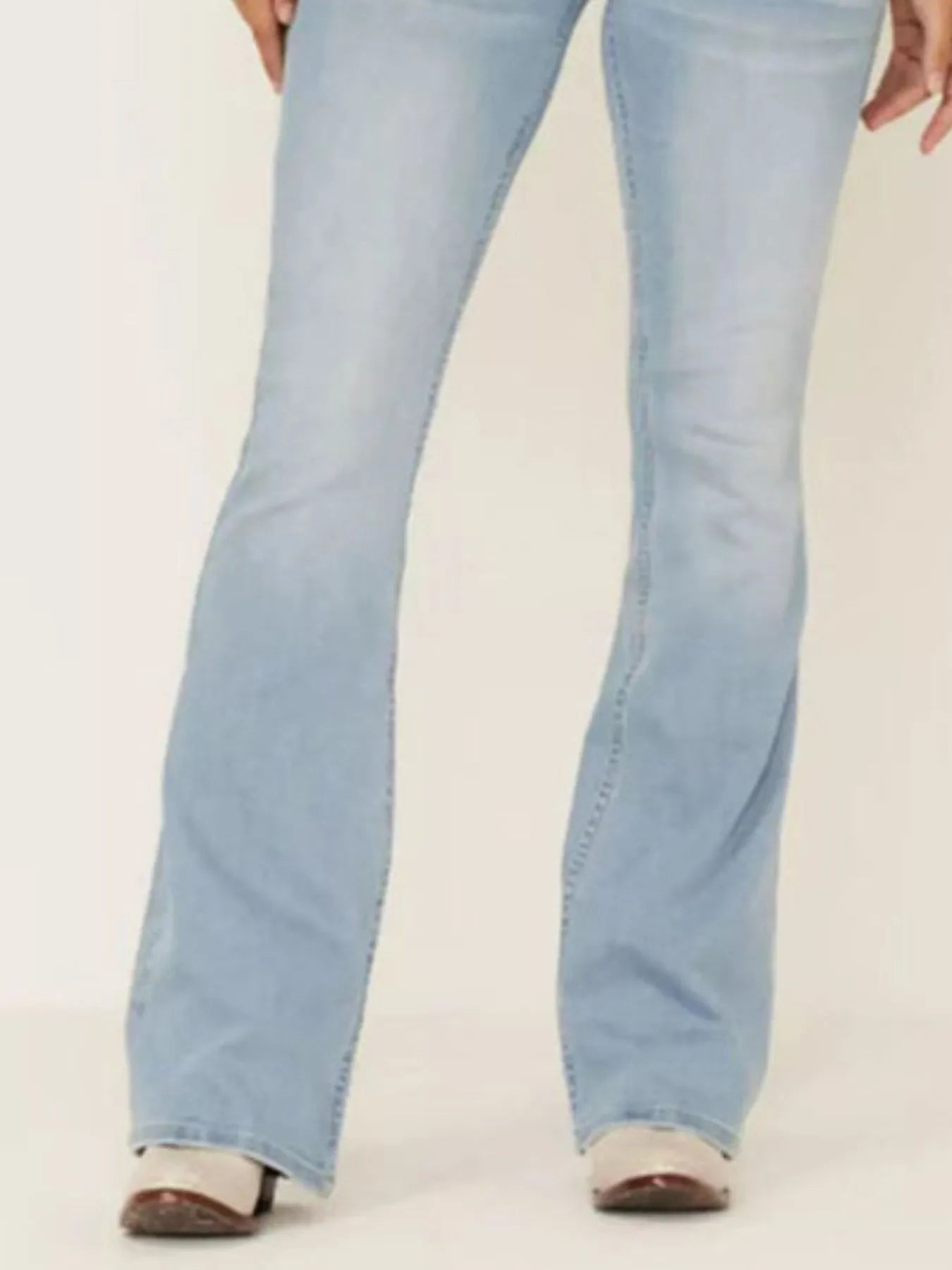 Full Size Wash Flare Jeans with Pockets Plus Size - Tigbul's Variety Fashion Shop