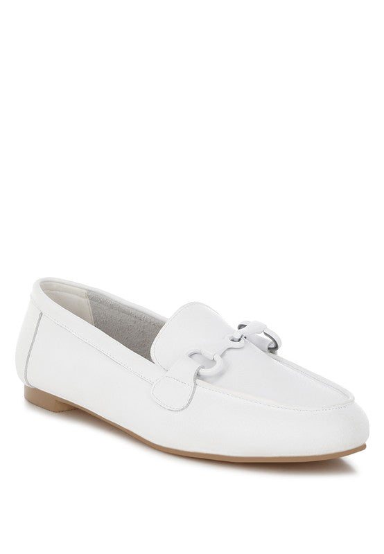 Taranis Monochromatic Horsebit Loafers - Tigbul's Variety Fashion Shop
