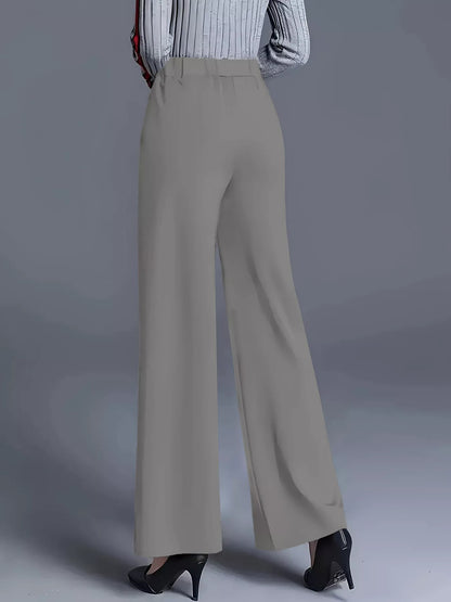 High-Waisted Wide Leg Pants - Tigbul's Variety Fashion Shop