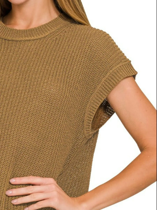 Zenana Oversized Crew Neck Sweater - Tigbul's Variety Fashion Shop