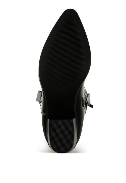 Thistle Winged Patchwork Cowboy Boots - Tigbul's Variety Fashion Shop