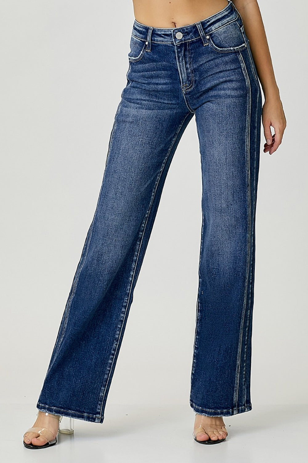 RISEN Mid Rise Straight Jeans - Tigbuls Variety Fashion