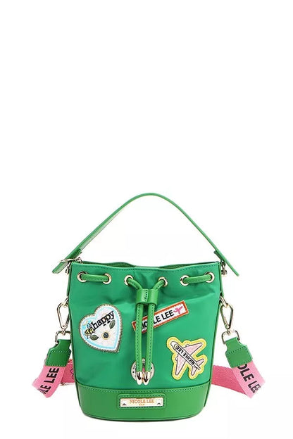 Nicole Lee USA Color Patch Bucket Bag - Tigbul's Variety Fashion Shop