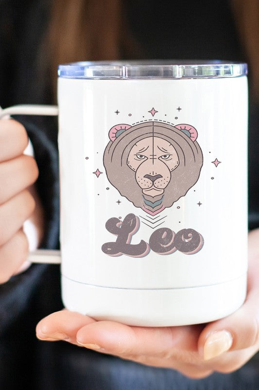 Leo Astrological Sign Coffee Travel Cup - Tigbul's Variety Fashion Shop