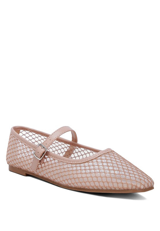 Averona Mesh Mary Jane Flats - Tigbul's Variety Fashion Shop