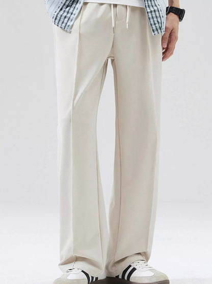 Men's Full Size Casual Loose Fit Drawstring Wide Leg Pants Plus Size - Tigbul's Variety Fashion Shop