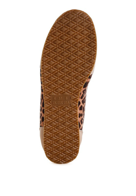 Narati Leopard Print Real Leather Sneakers - Tigbul's Variety Fashion Shop