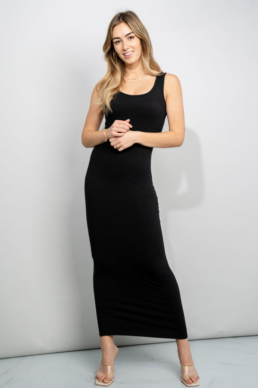Zenana Scoop Neck Sleeveless Maxi Dress - Tigbul's Variety Fashion Shop