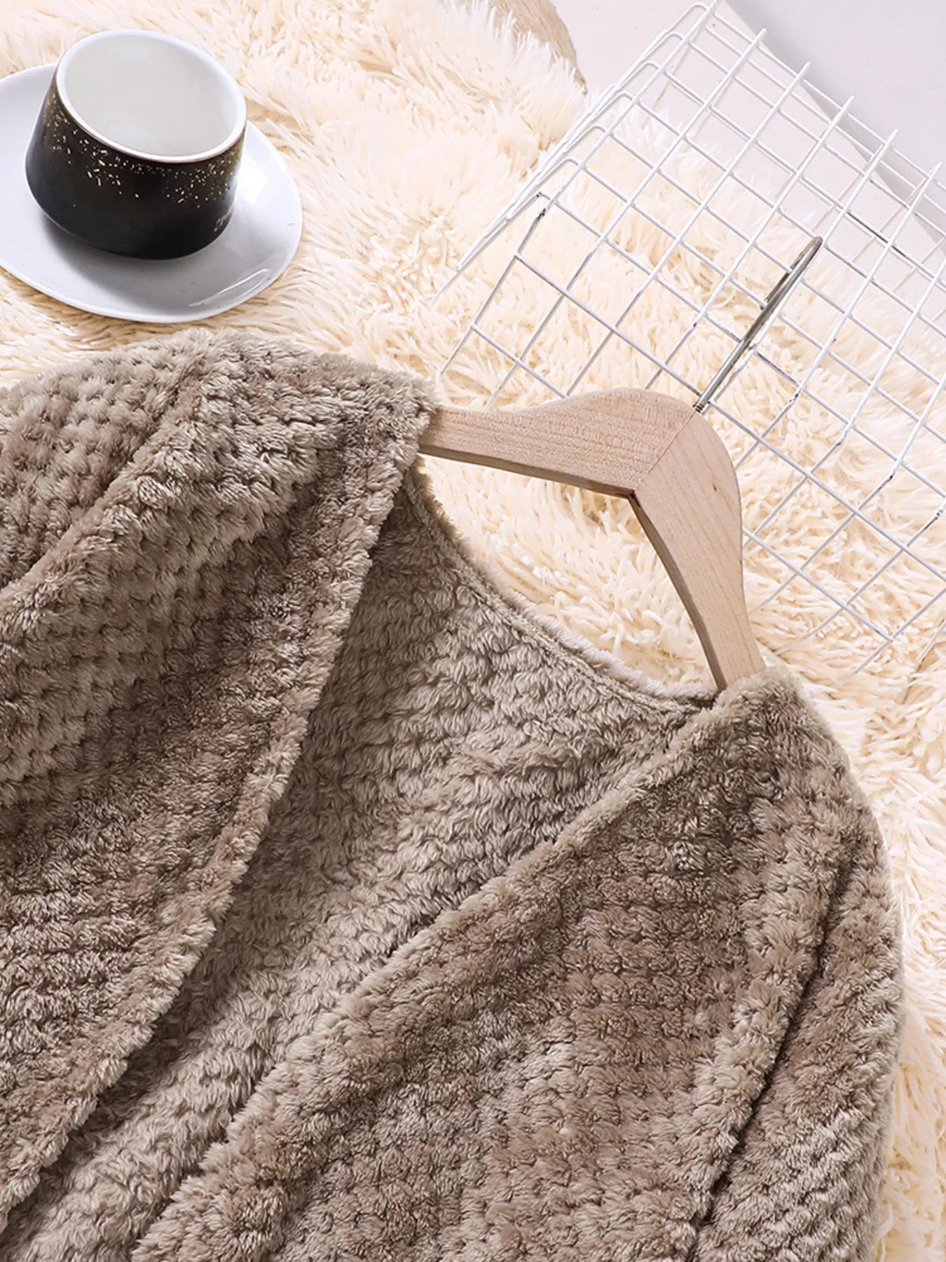 Children's Textured Sweater Dress and Open Front Cardigan Set - Tigbuls