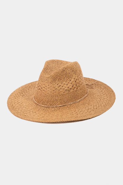 Fame Straw Braided Sun Hat - Tigbul's Variety Fashion Shop