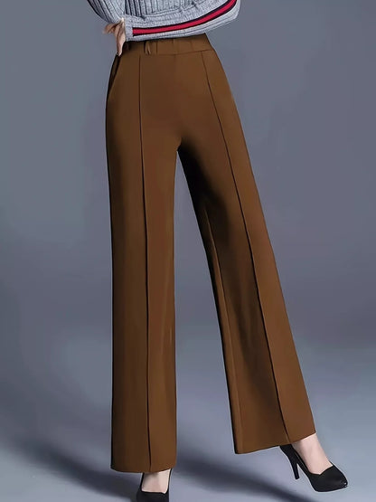High-Waisted Wide Leg Pants - Tigbul's Variety Fashion Shop