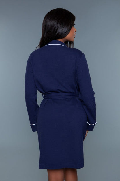 Ladies Tie Belt Waffle Robe - Tigbul's Variety Fashion Shop