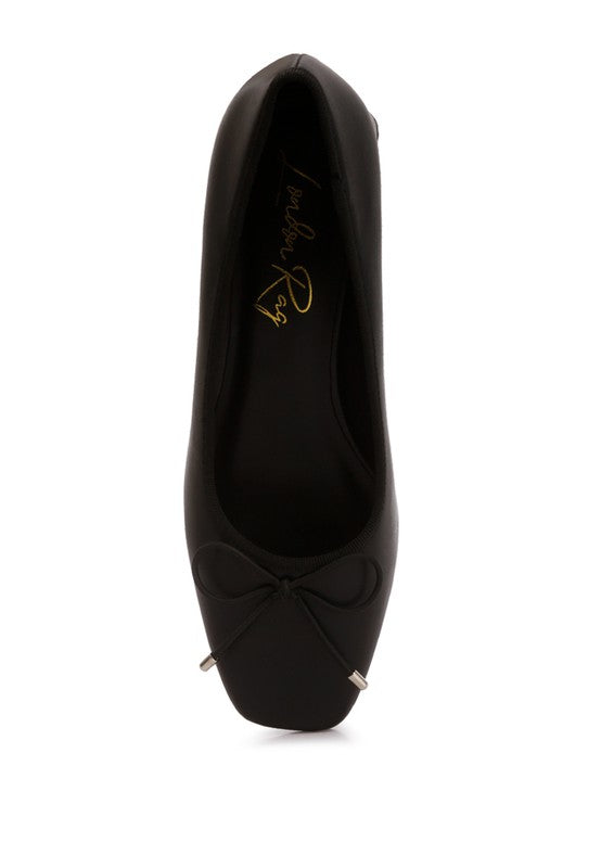 Low Block Heel Ballerina Shoes - Tigbuls Variety Fashion