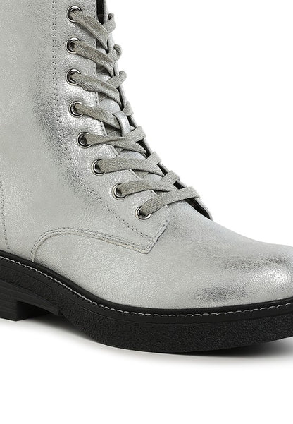 Clover Faux Leather Lace Up Boots - Tigbul's Variety Fashion Shop