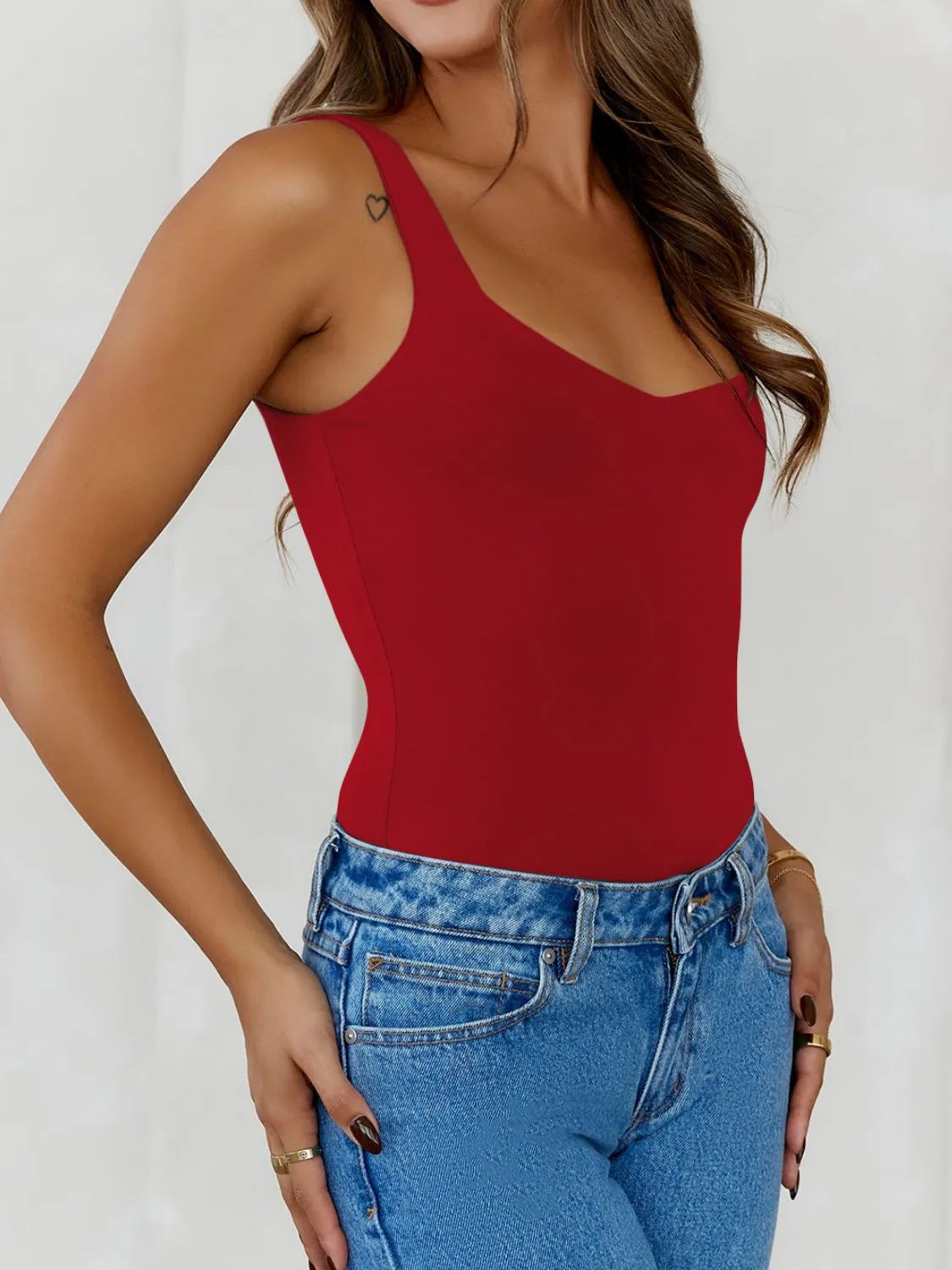 Solid Color Wide Strap Cami - Tigbul's Variety Fashion Shop