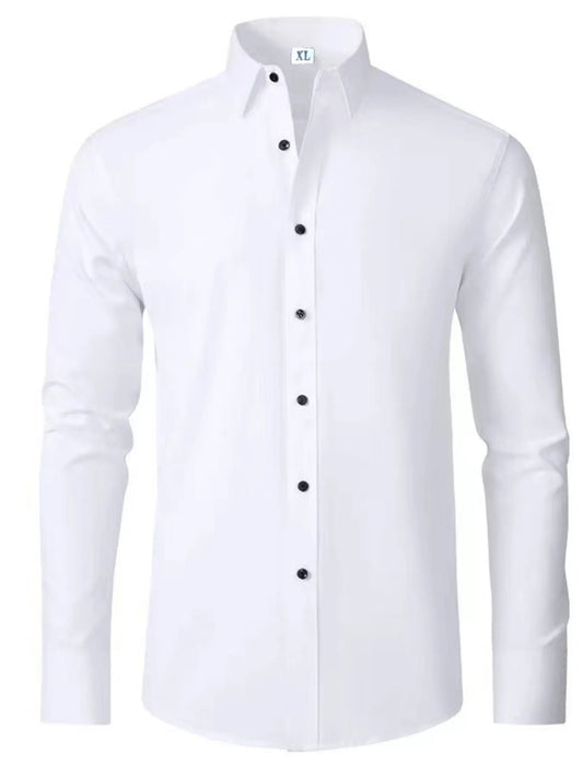 Men's Plus Size Button Up Long Sleeve Shirt - Tigbul's Variety Fashion Shop