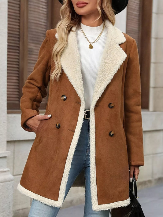 Sherpa Lined Button Up Outerwear - Tigbul's Variety Fashion Shop