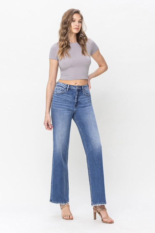 90'S Vintage High Waist Loose Flare Jean Pants | Tigbuls