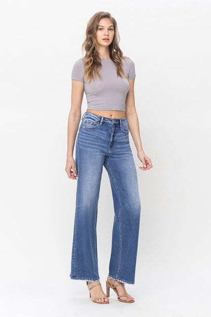 90'S Vintage High Waist Loose Flare Jean Pants | Tigbuls