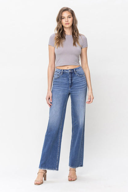 90'S Vintage High Waist Loose Flare Jean Pants | Tigbuls