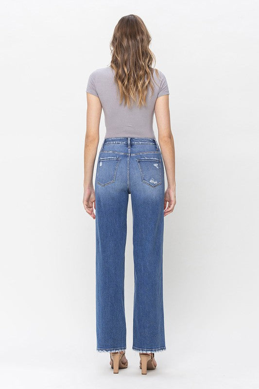 90'S Vintage High Waist Loose Flare Jean Pants | Tigbuls