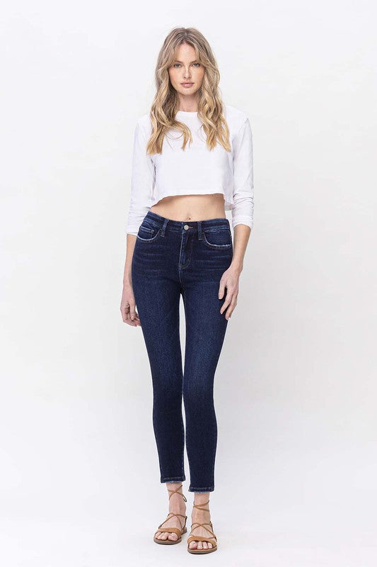 High Rise Dark Wash Skinny Jeans - Tigbuls Variety Fashion