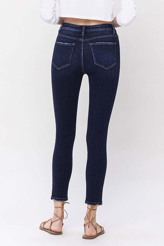 High Rise Dark Wash Skinny Jeans - Tigbuls Variety Fashion