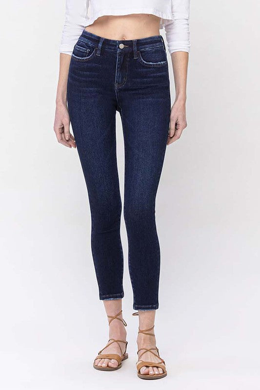 High Rise Dark Wash Skinny Jeans - Tigbuls Variety Fashion