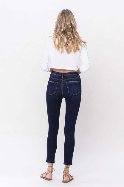 High Rise Dark Wash Skinny Jeans - Tigbuls Variety Fashion