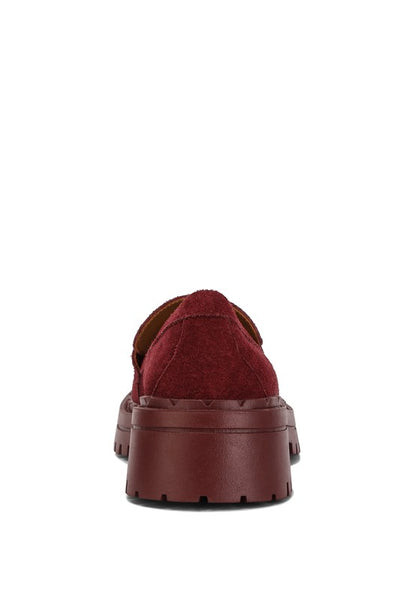 Honora Suede Chunky Loafers - Tigbul's Variety Fashion Shop