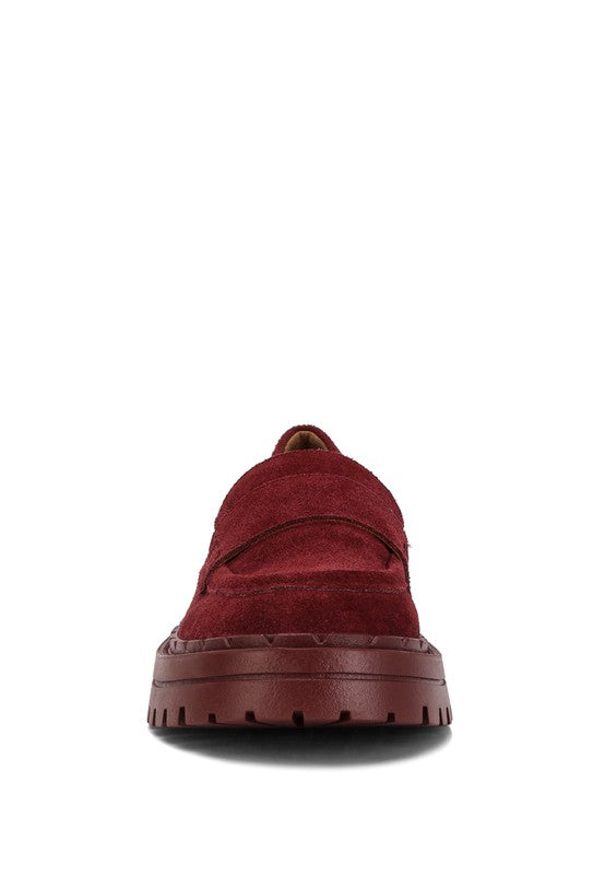 Honora Suede Chunky Loafers - Tigbul's Variety Fashion Shop