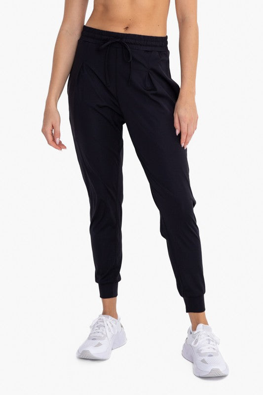 Solid Pleated Front Joggers - Tigbuls Variety Fashion