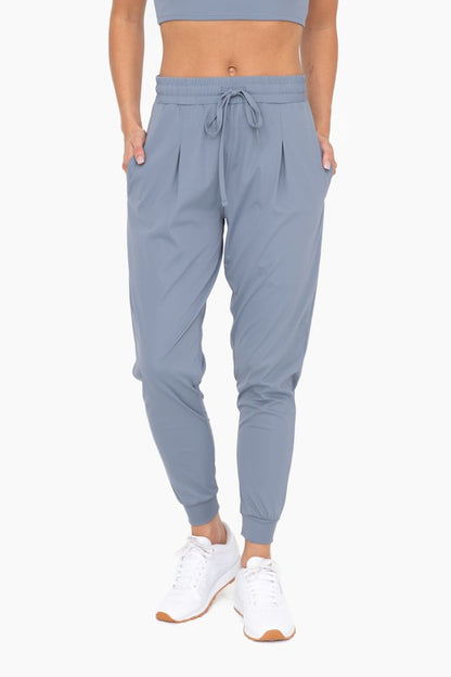 Solid Pleated Front Joggers - Tigbuls Variety Fashion