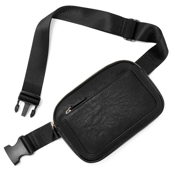 Presly Vegan Leather Everywhere Sling Belt Bag - Tigbuls Variety Fashion