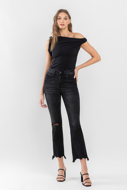 High Rise Ankle Bootcut Jeans - Tigbuls Variety Fashion