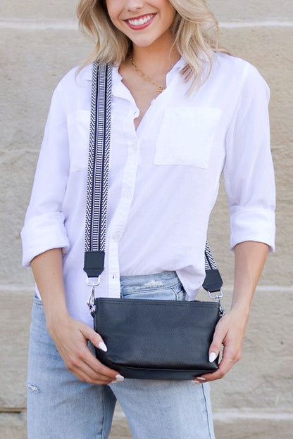 Aria Leather Compact Crossbody - Tigbul's Variety Fashion Shop