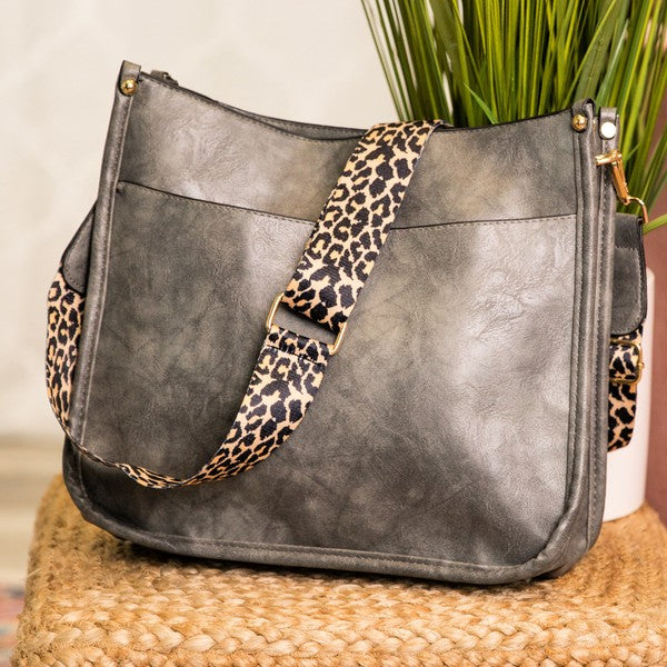 Crossbody Handbag Purse Leopard Animal Strap - Tigbul's Variety Fashion Shop