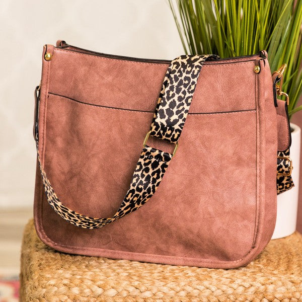 Crossbody Handbag Purse Leopard Animal Strap - Tigbul's Variety Fashion Shop