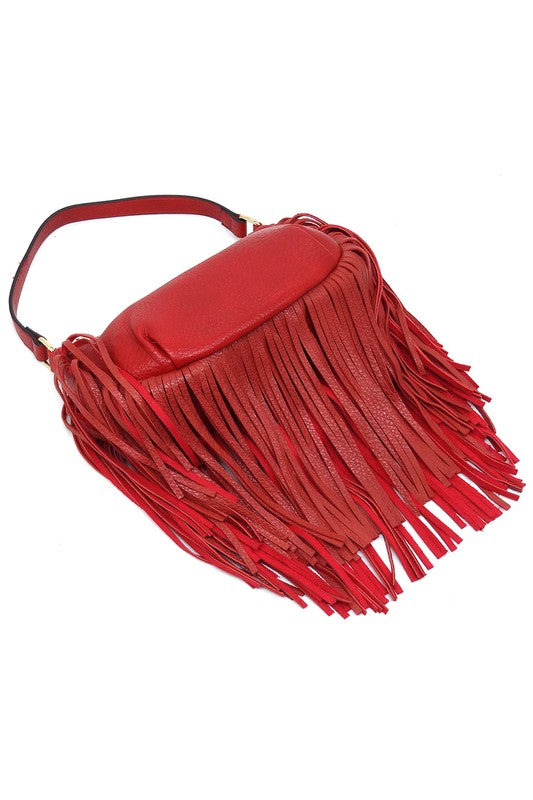 Fashion Fringe Shoulder Bag Hobo - Tigbul's Variety Fashion Shop