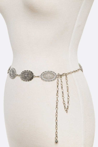 Western Concho Fashion Chain Belt - Tigbul's Variety Fashion Shop