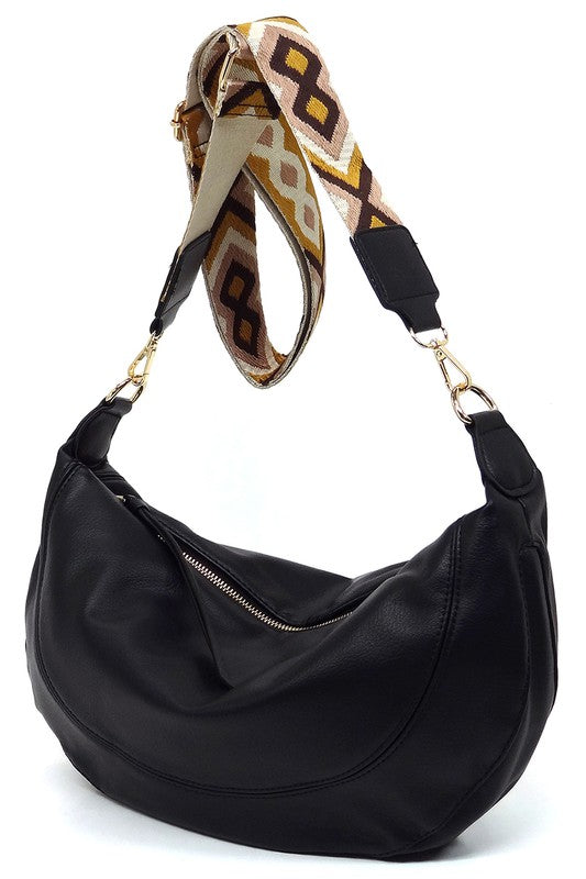 Aztec Guitar Strap Hobo Crossbody Bag - Tigbul's Variety Fashion Shop