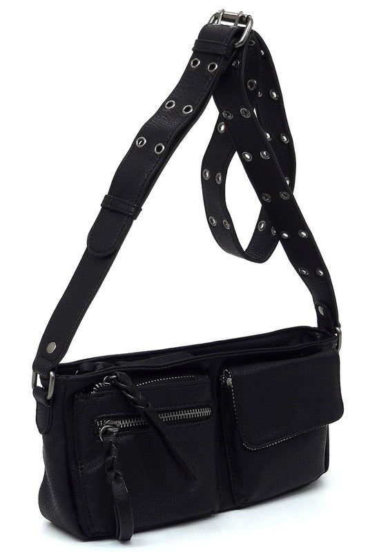 Fashion Buckle Strap Crossbody Bag - Tigbul's Variety Fashion Shop